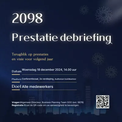 Blauwe verfijnde evenementengids