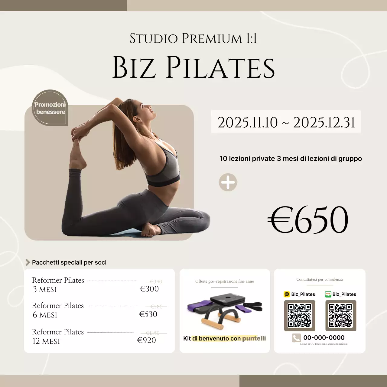 Promozione Beige Modern Pilates