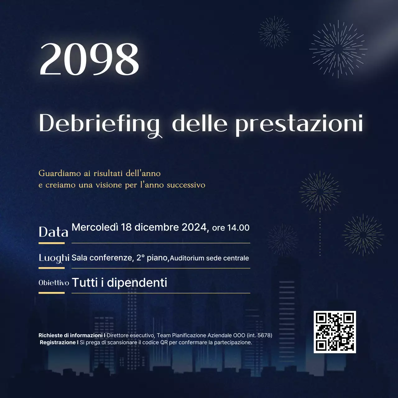 Guida agli eventi sofisticati blu