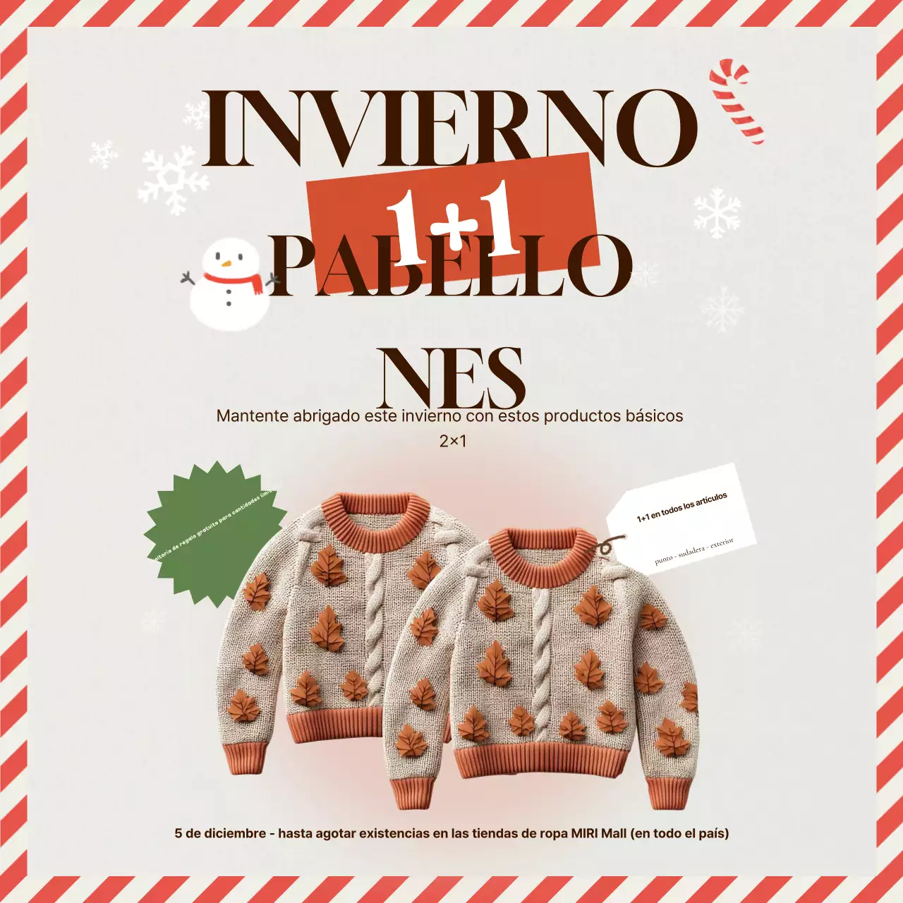 Rebajas de invierno sencillas y naranjas