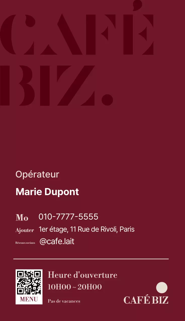 Promotion Vin Modern Cafe