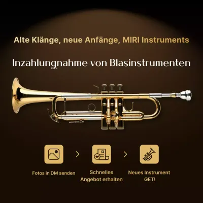 Werbung für moderne Musikinstrumente von Brown