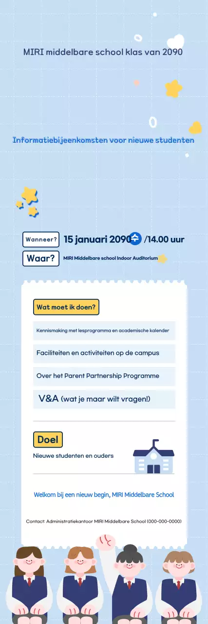 Gids voor informatiesessies over de Sky Blue Clean School