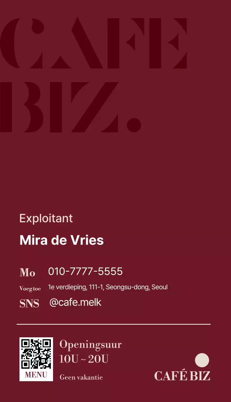 Wijn Modern Café Promotie