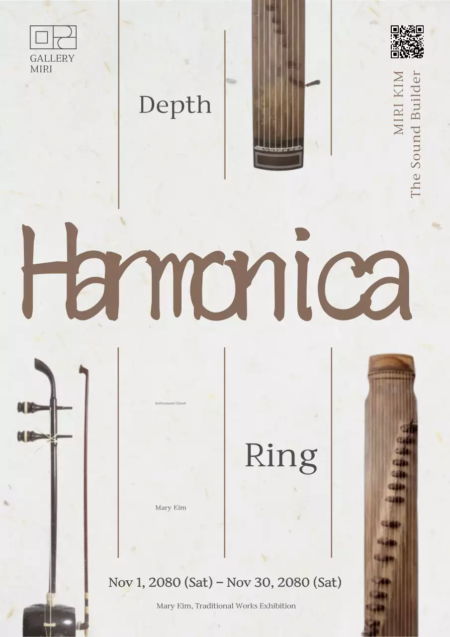 Triển lãm nhạc cụ truyền thống Beige