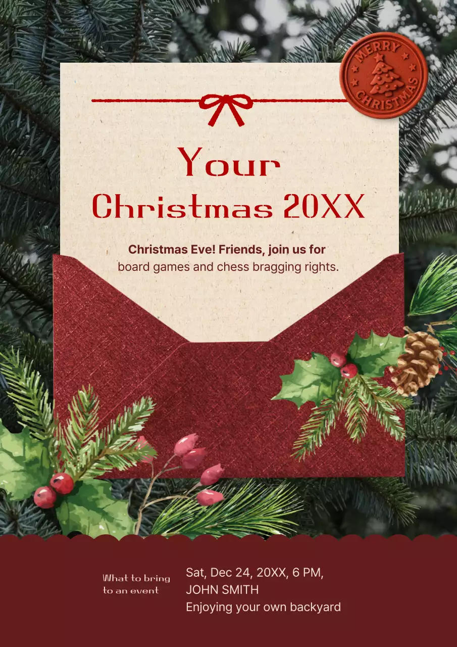 Lời mời Giáng sinh cổ điển