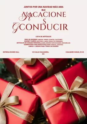 Promoción navideña clásica roja