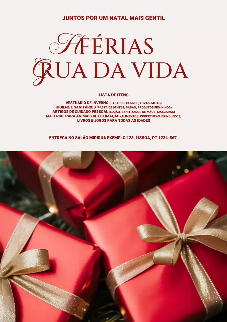 Promoção Clássica de Férias Vermelhas