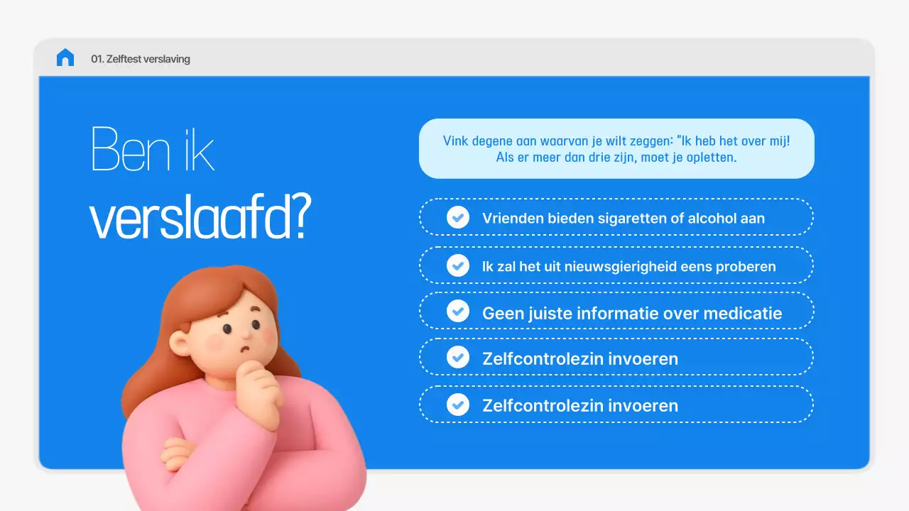 Blauwe eenvoudige gezondheidsvoorlichtingsmaterialen