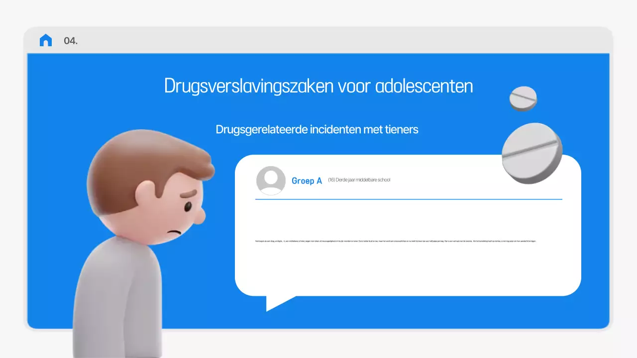 Blauwe eenvoudige gezondheidsvoorlichtingsmaterialen
