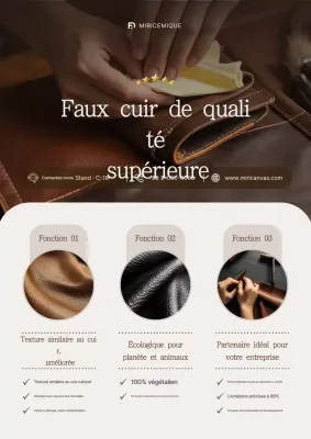 Promotion des technologies de fabrication du cuir marron de haute qualité