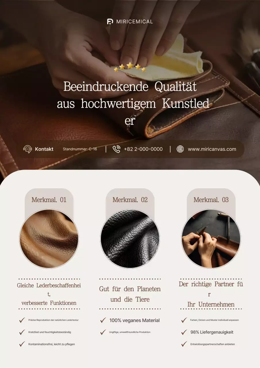 Förderung von Technologien zur Herstellung von hochwertigem braunem Leder