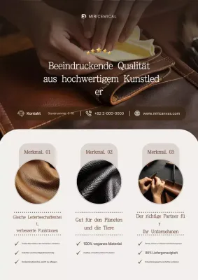 Förderung von Technologien zur Herstellung von hochwertigem braunem Leder