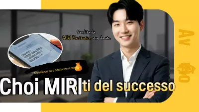 Pubblicità di una startup moderna gialla