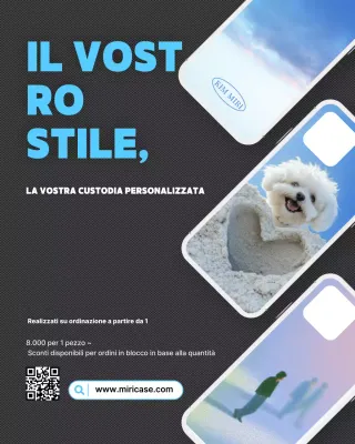 Annuncio pubblicitario di personalizzazione moderna nera