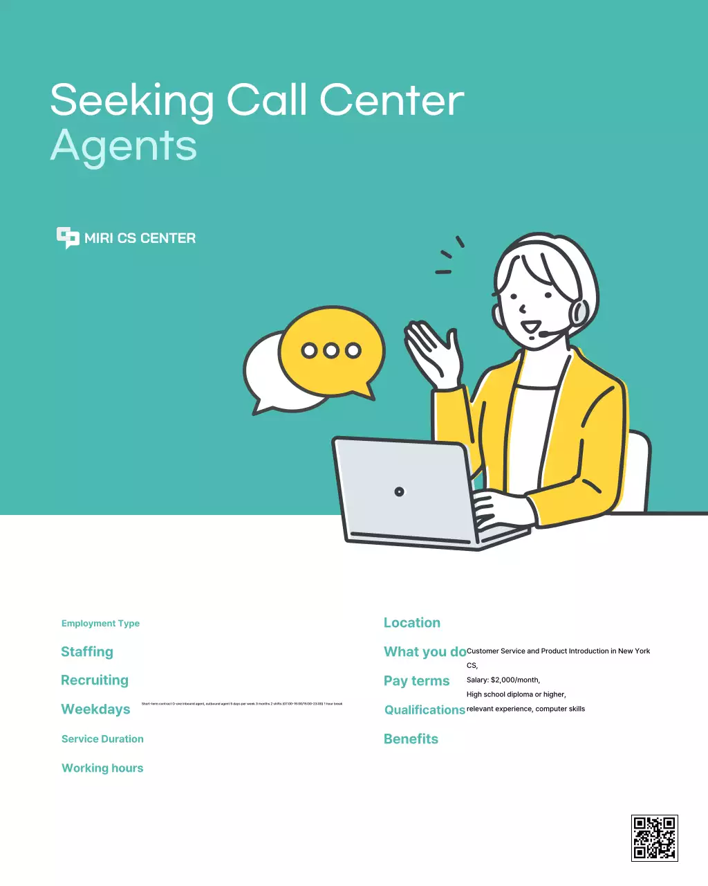 Recrutamento Sky Blue Clean