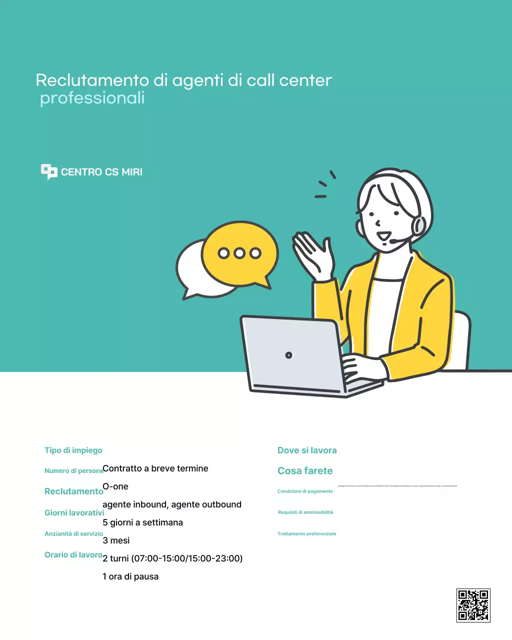 Sky Blue Clean Recruitment Reclutamento