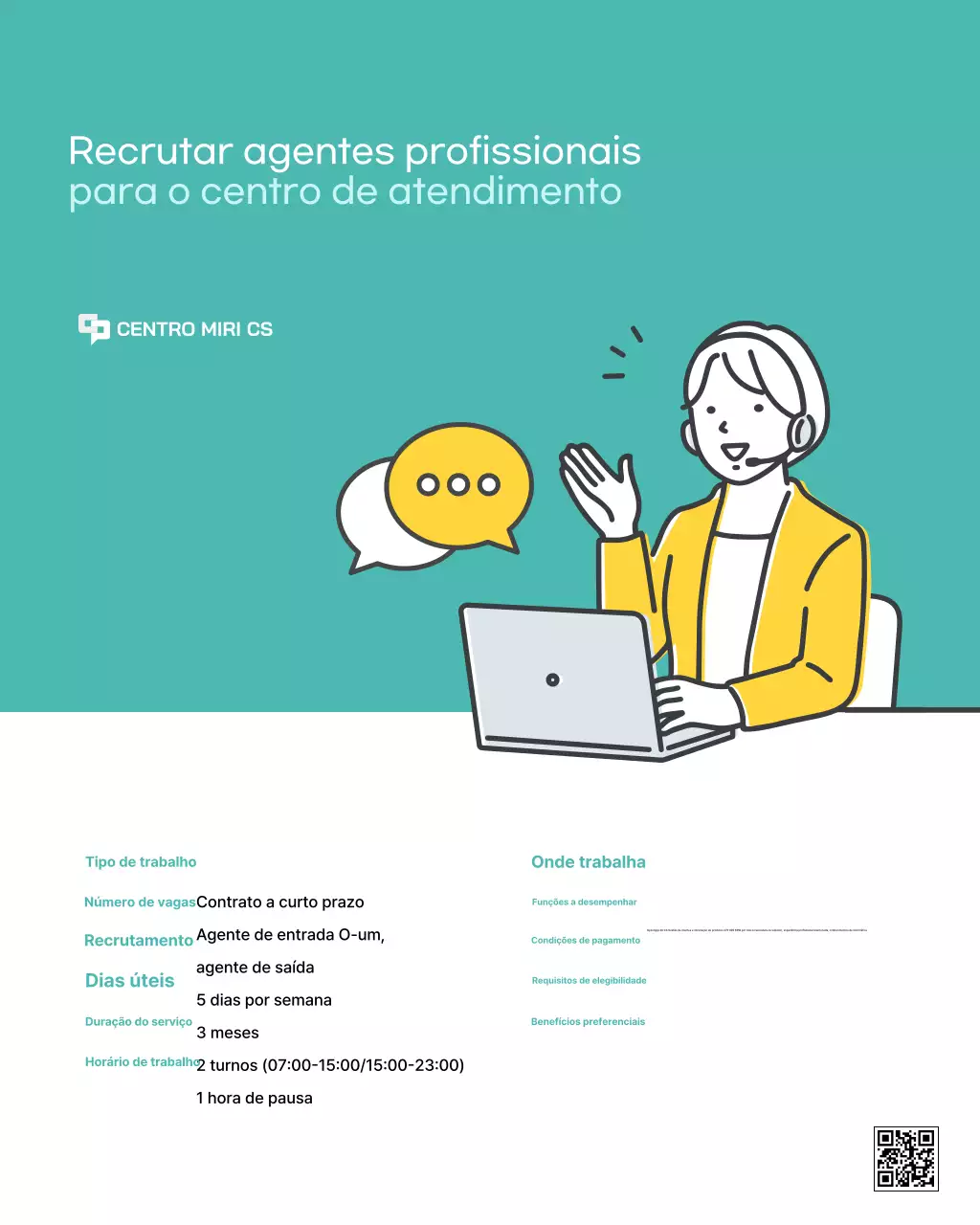 Recrutamento Sky Blue Clean