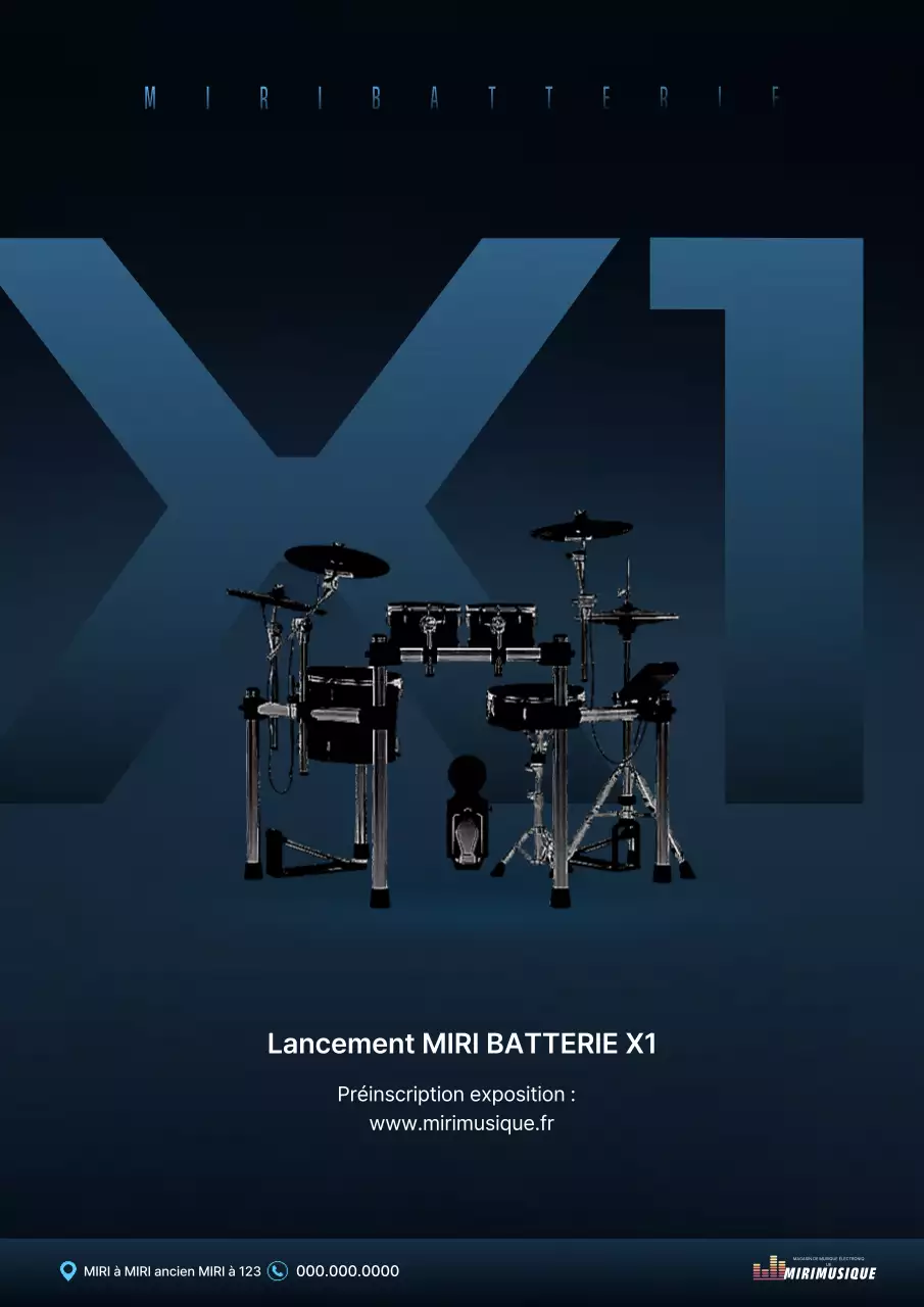 Publicité pour Blue Modern Music