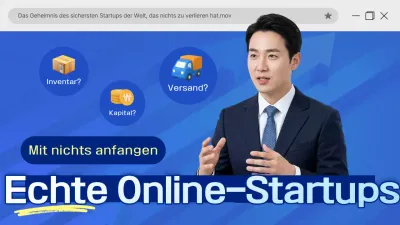 Beschreibung des modernen Startups Blue
