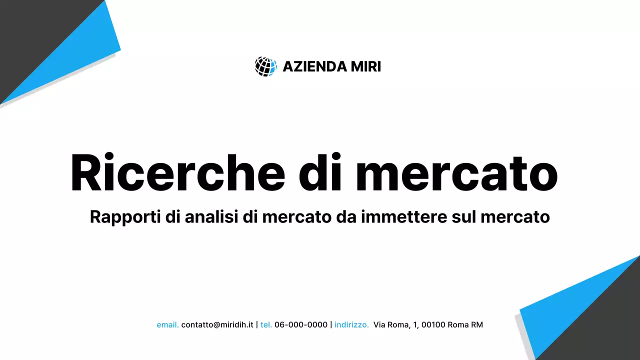 Analisi del rapporto sul mercato moderno nero