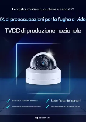 Pubblicità di telecamere a circuito chiuso di produzione nazionale di Blue's Modern Security