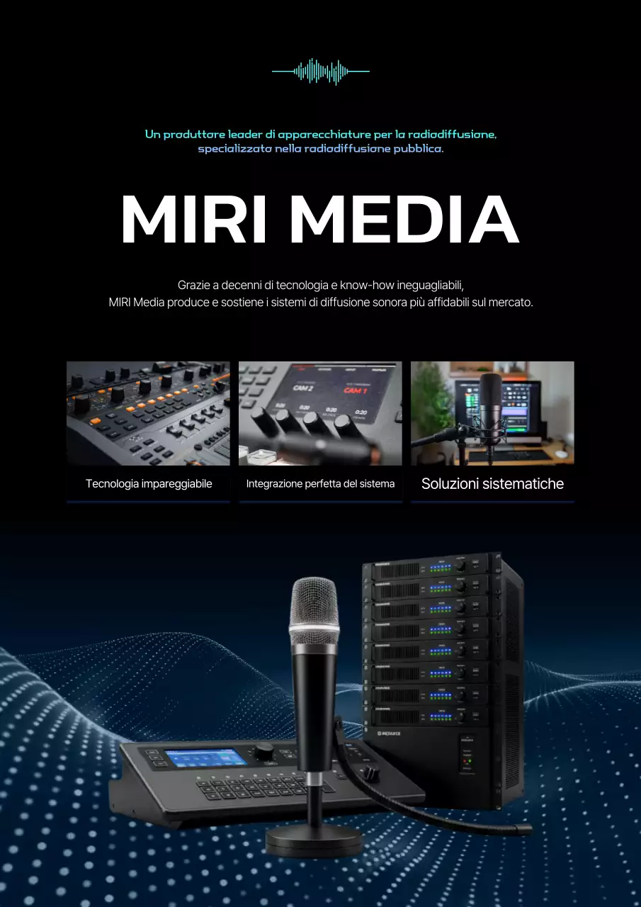 Promozione della Blue Modern Broadcasting Production Equipment Company
