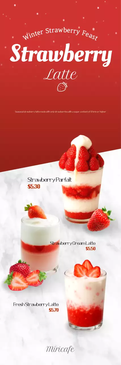 Anúncio da bebida Red Modern