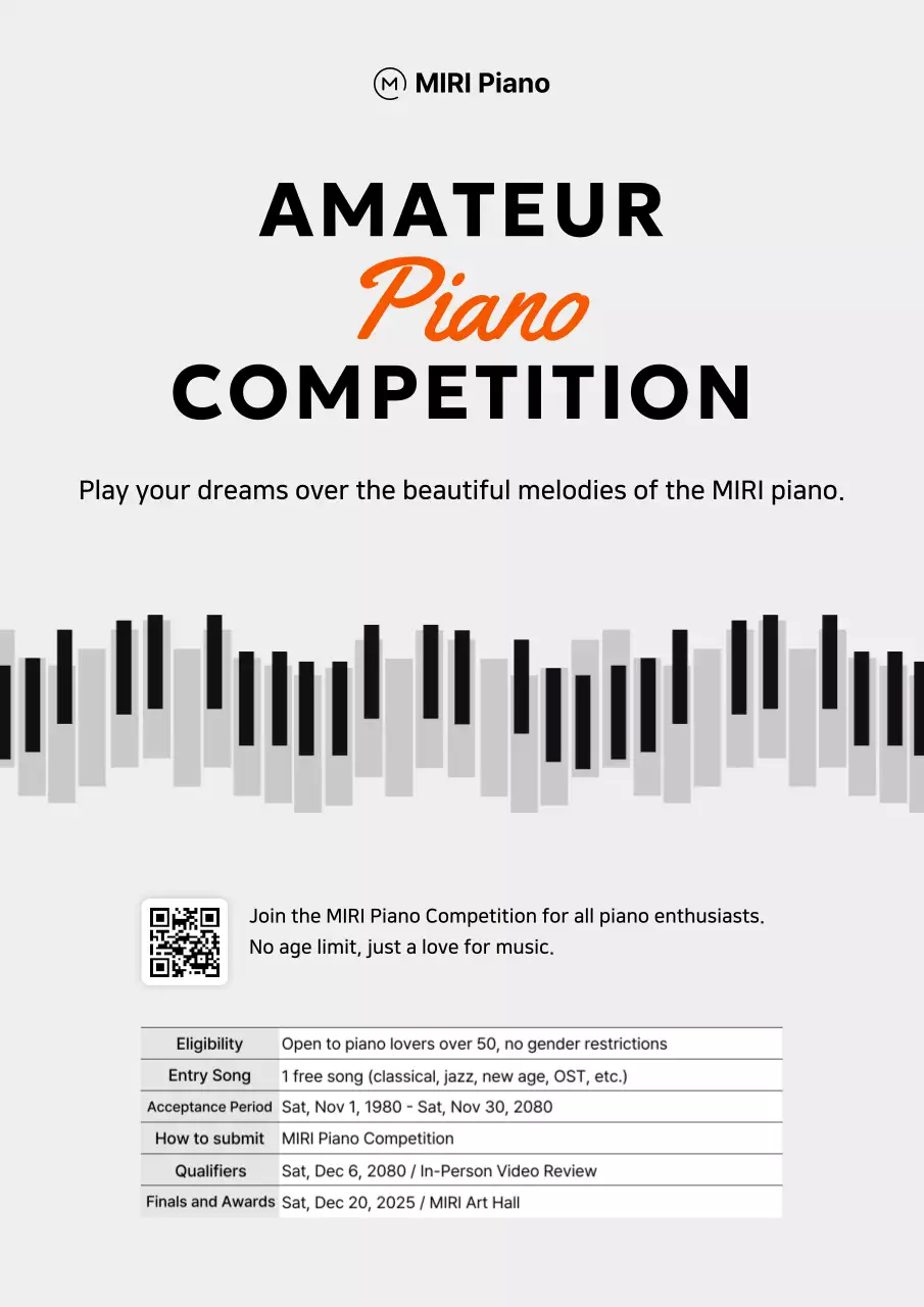 Hướng dẫn cuộc thi piano hiện đại Gray