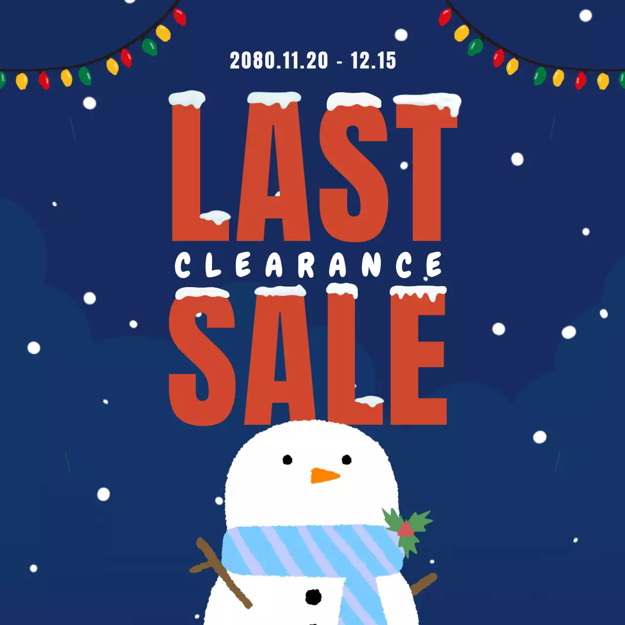 Navy Blue Simple Winter Sale