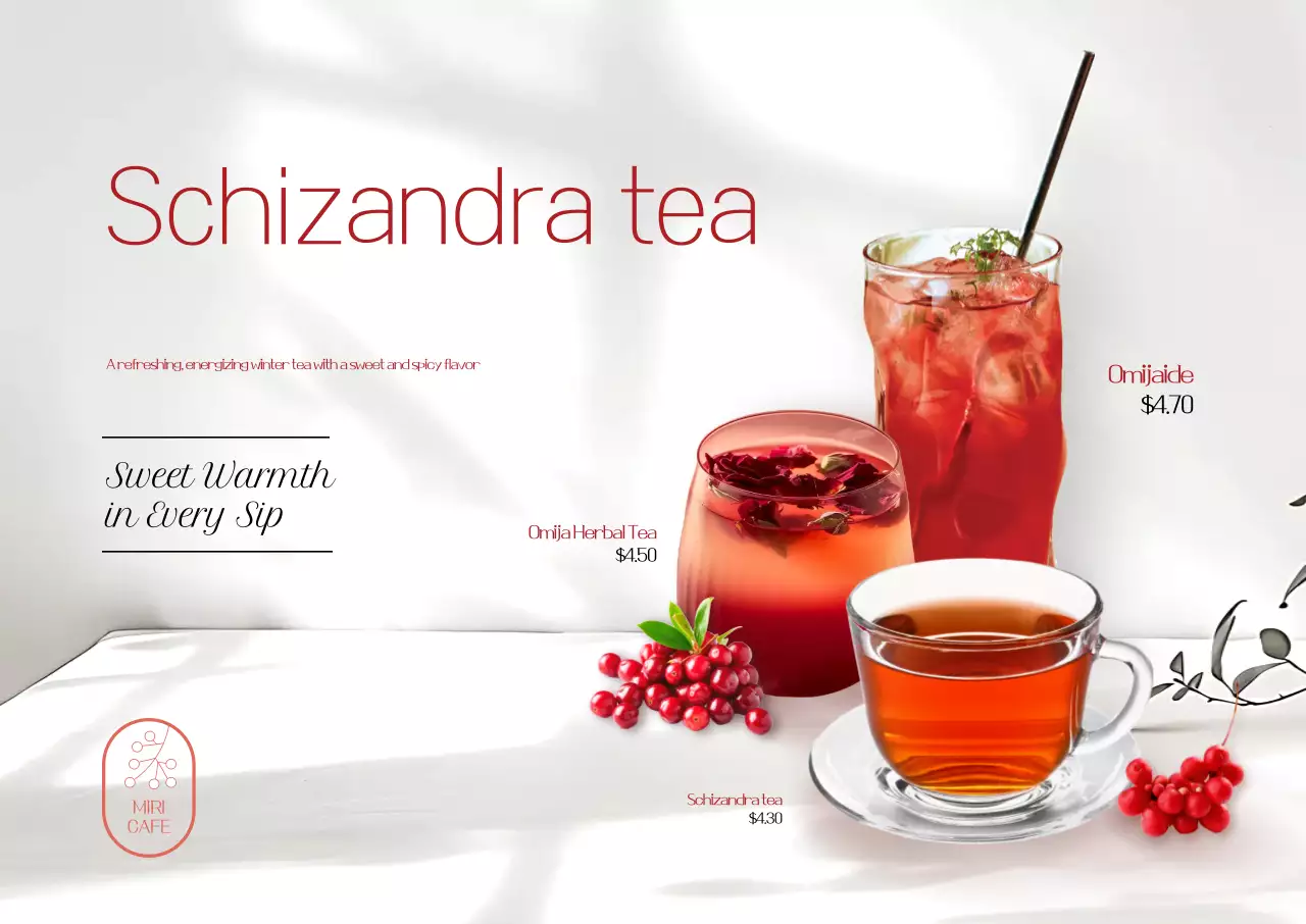 White Modern Drink Ad