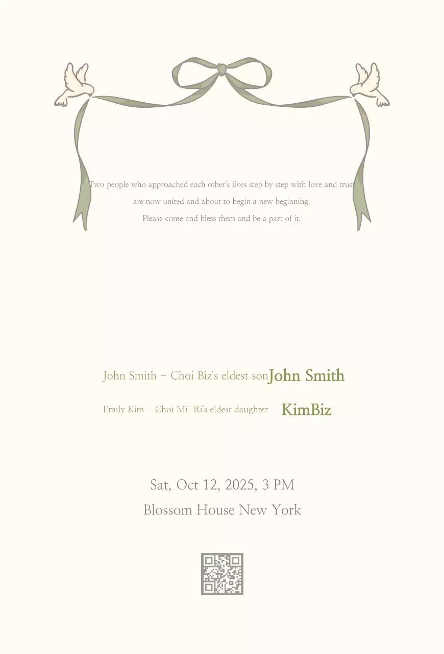 Undangan Pernikahan Klasik Gading