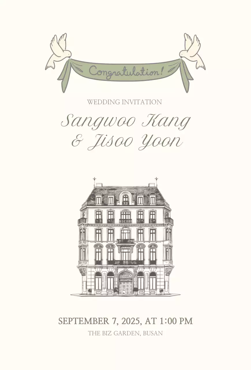 Undangan Pernikahan Klasik Gading