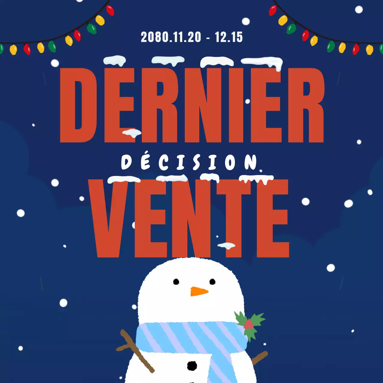 Soldes d'hiver simples en bleu marine