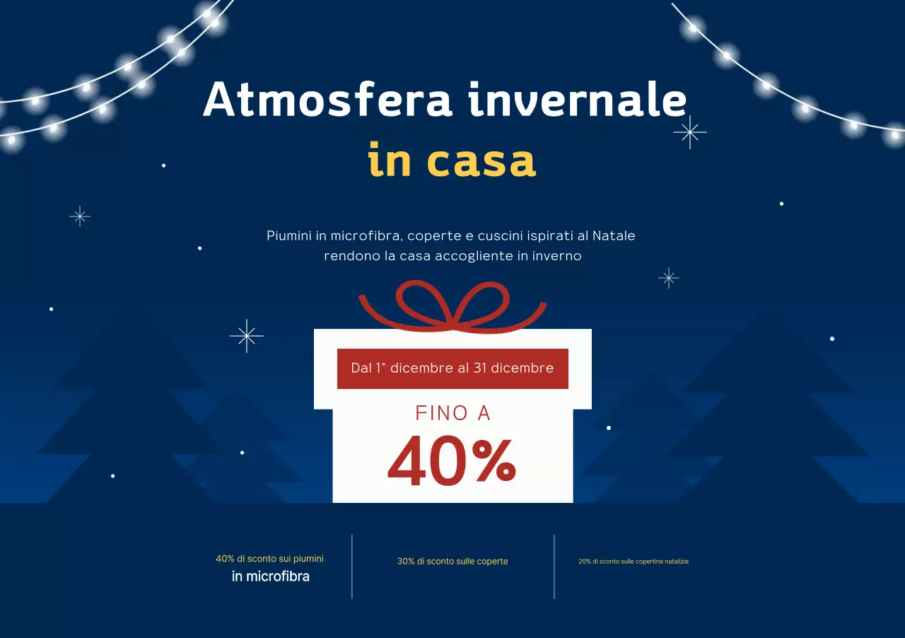 Saldi invernali moderni in blu navy