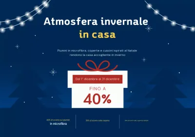 Saldi invernali moderni in blu navy