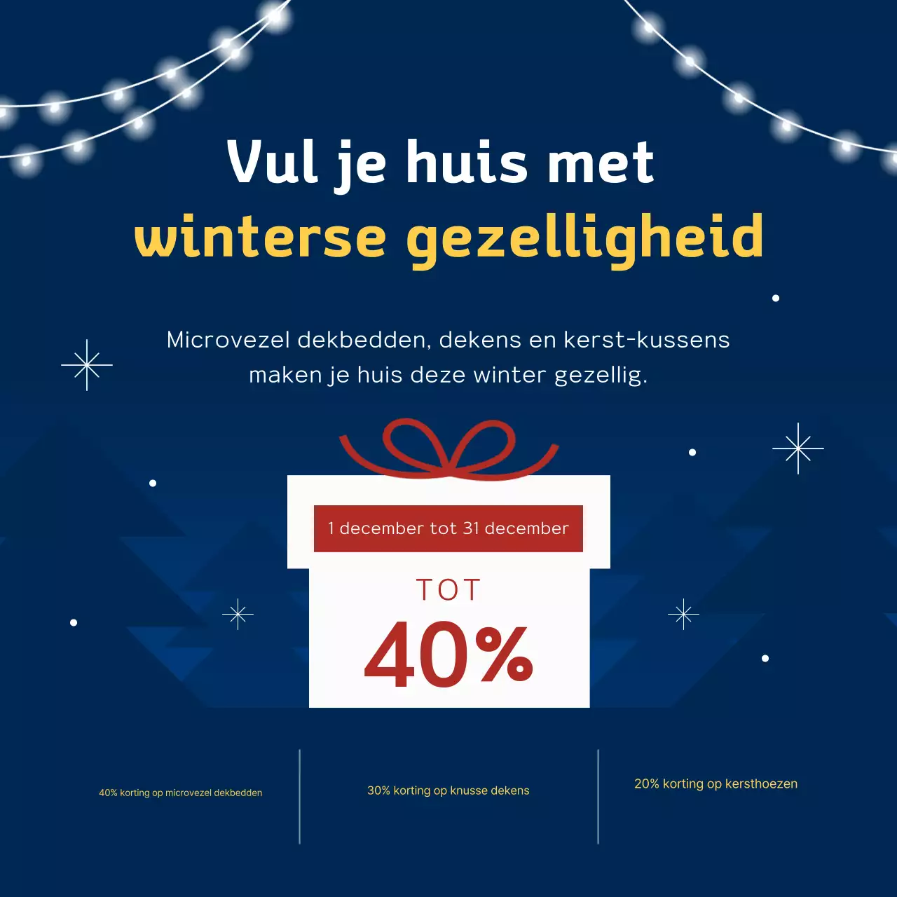 Blue Simple Winter Sale-evenement