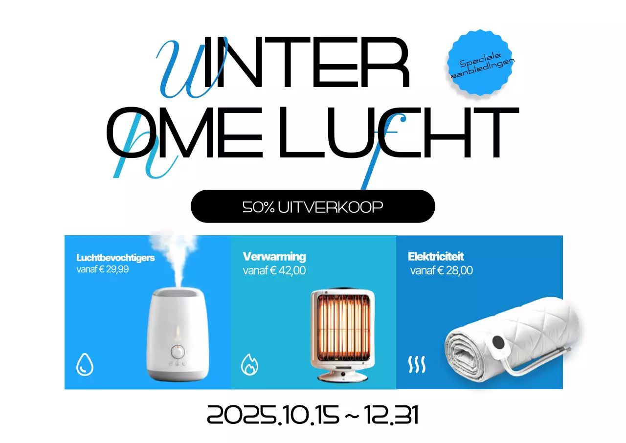 Blauwe moderne winterapparatuur uitverkoop