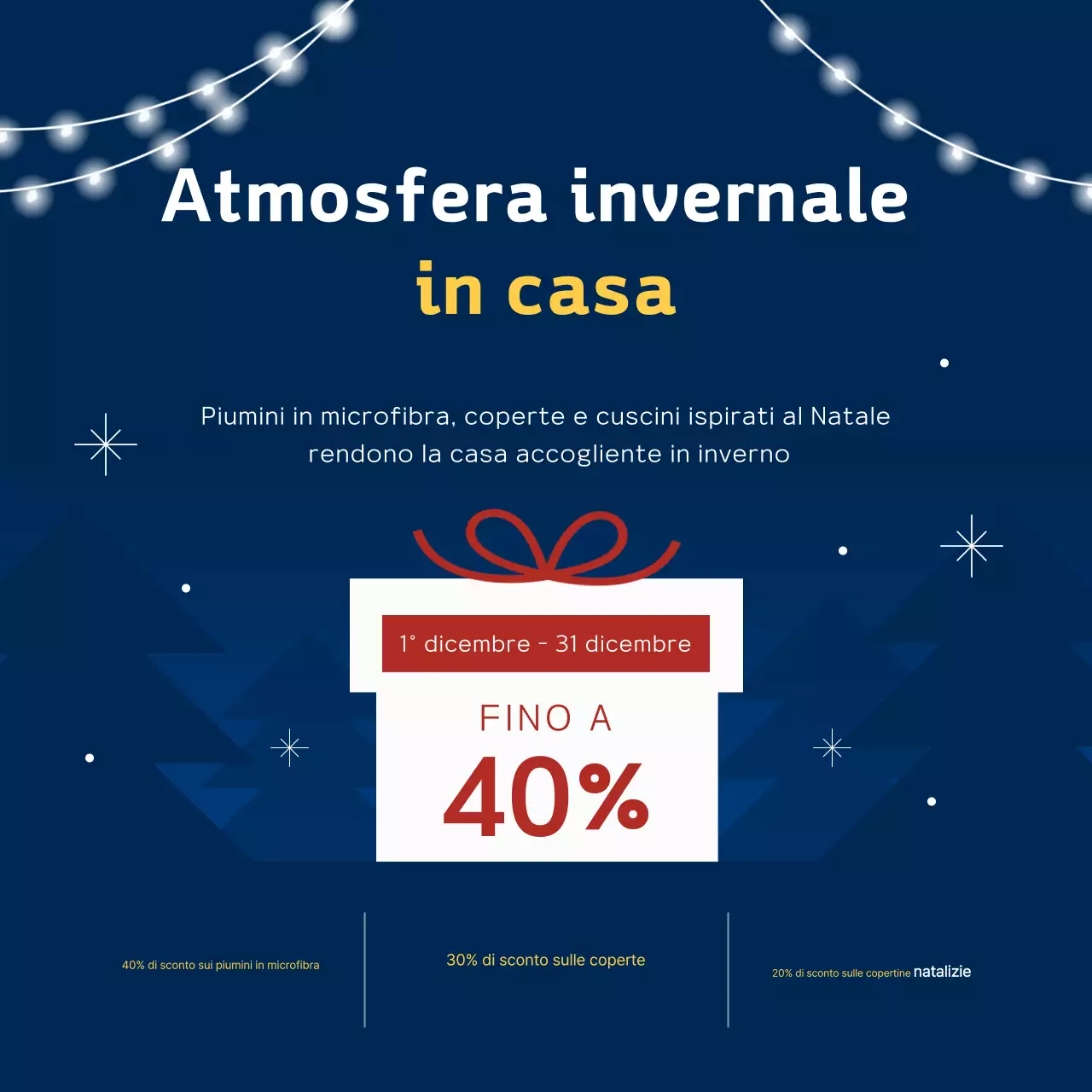 Evento di vendita invernale Blue Simple