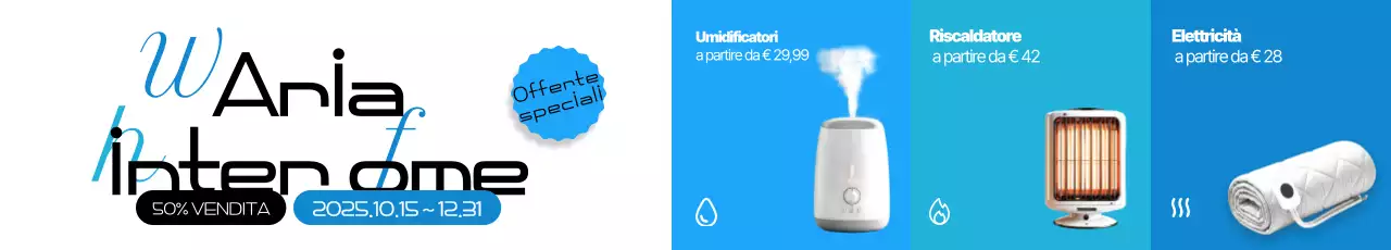 Saldi invernali moderni blu cielo