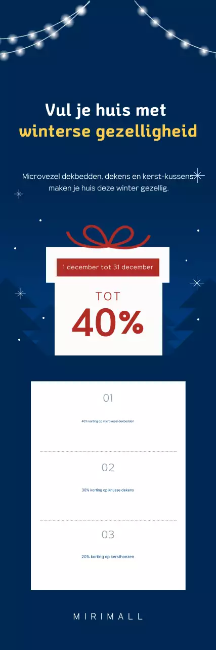 Navy Simple Winter Sale-evenement