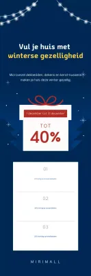 Navy Simple Winter Sale-evenement