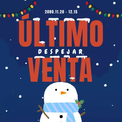 Rebajas de invierno sencillas en azul marino