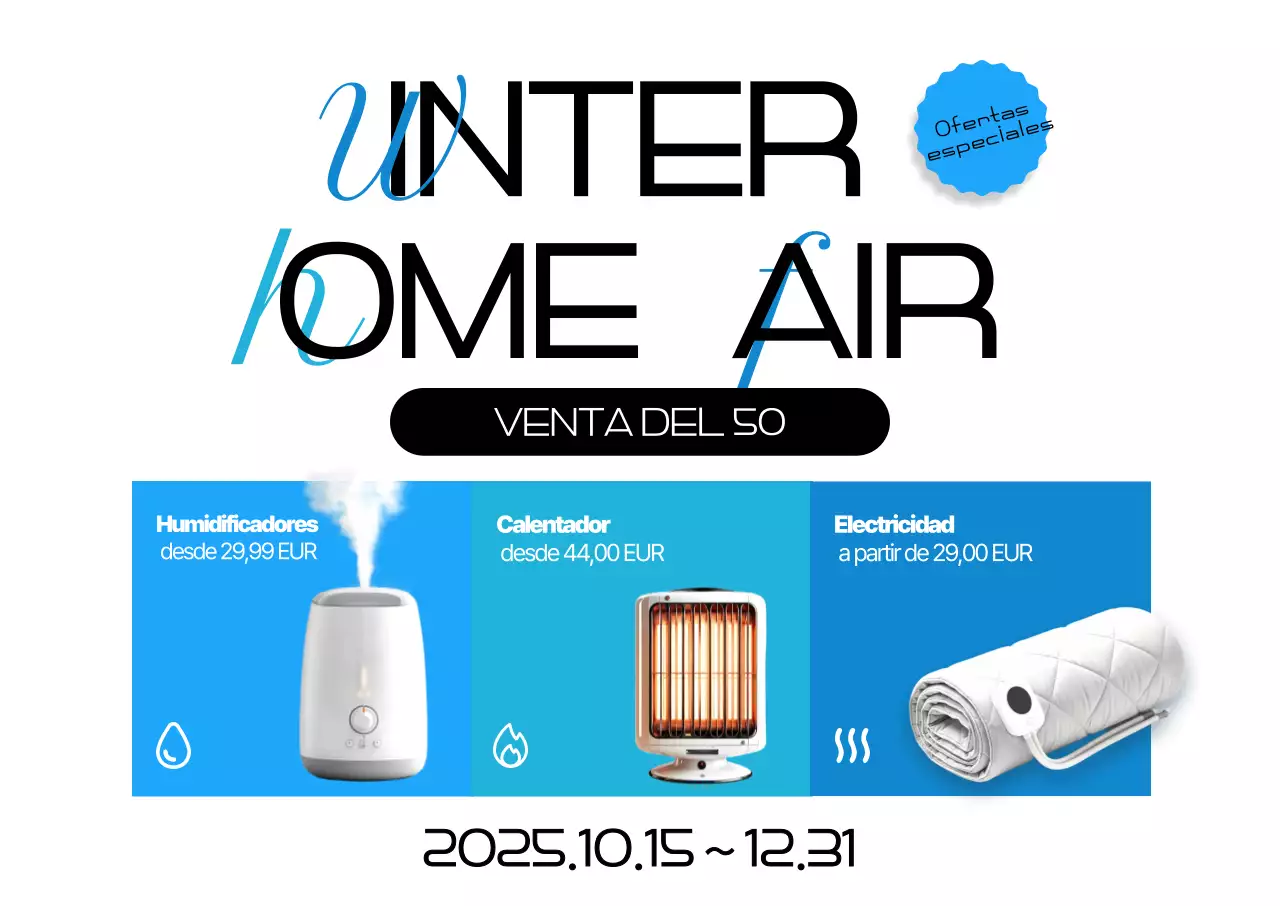 Venta de electrodomésticos modernos de invierno de Blue