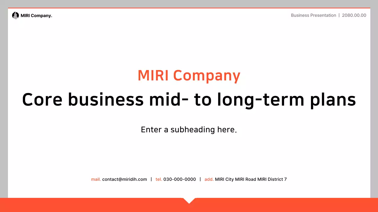 Đề xuất kế hoạch kinh doanh đơn giản màu cam