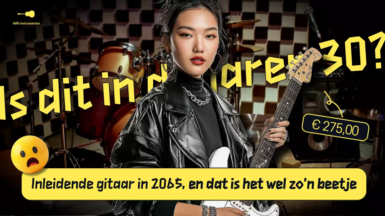 Advertentie voor zwarte moderne muziek
