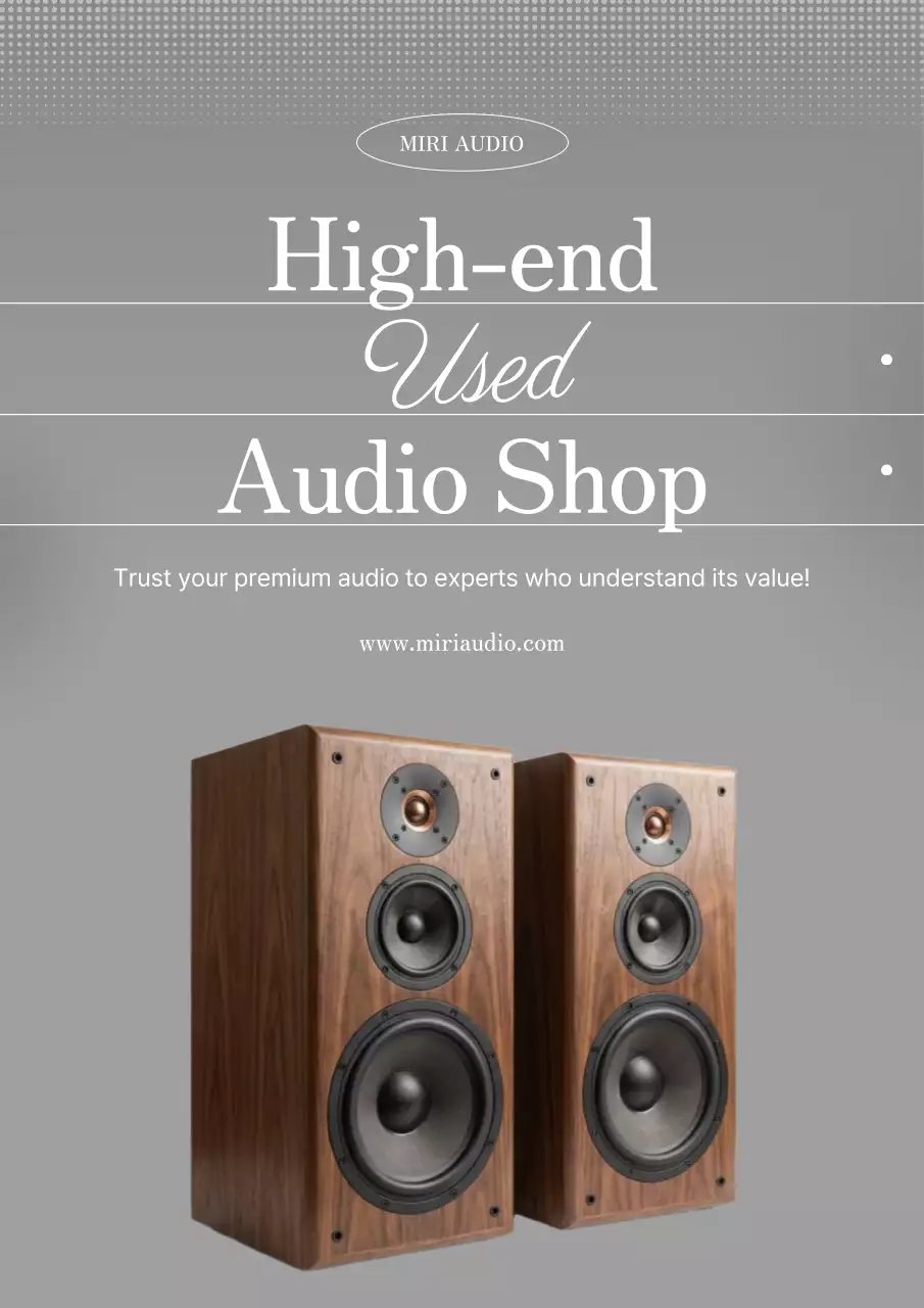 Khuyến mãi bán âm thanh cũ Gray Modern