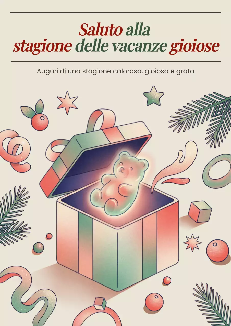 Auguri di buone feste beige