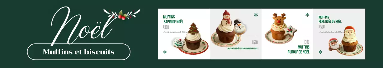 Publicité de Noël vintage verte