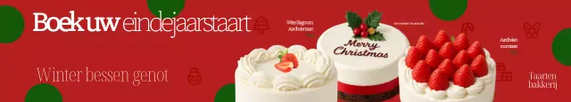 Rode Eenvoudige Taart Advertentie